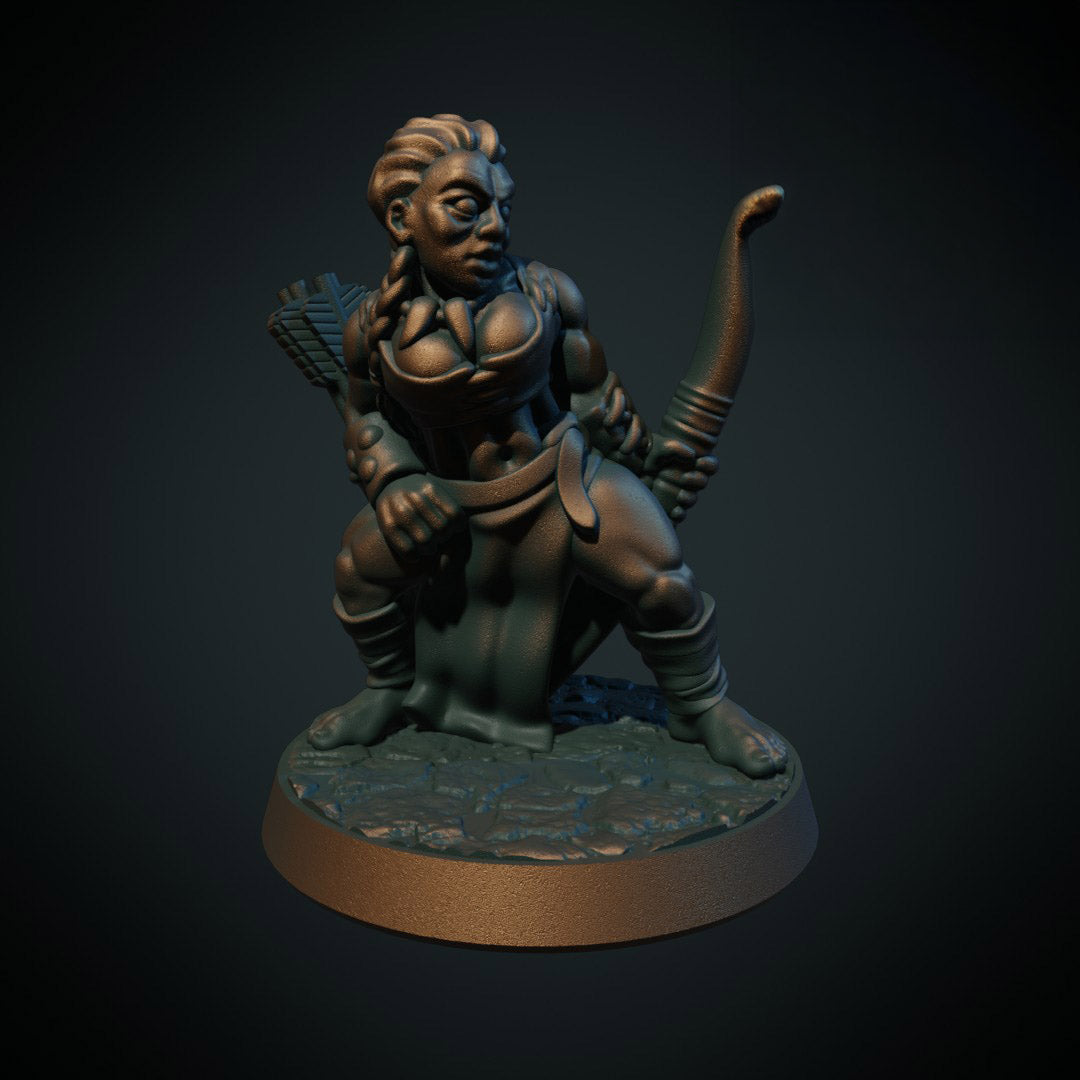 Barbarian Female Archer (Brite Minis)