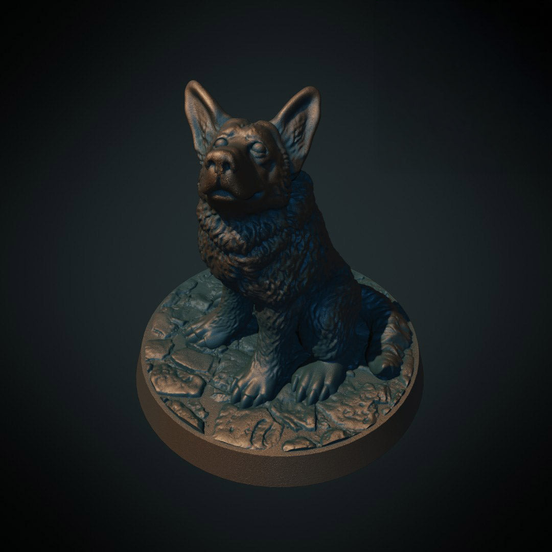 German Shepherd Sitting (Brite Minis)
