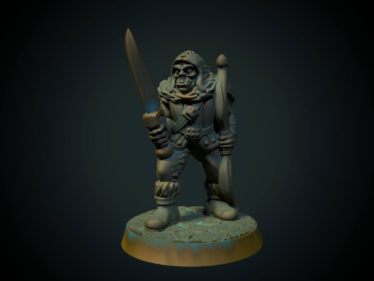 Halforc Ranger 01 (Brite Minis)