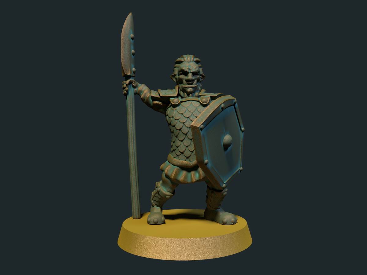 Hobgoblin Halberd (Brite Minis)
