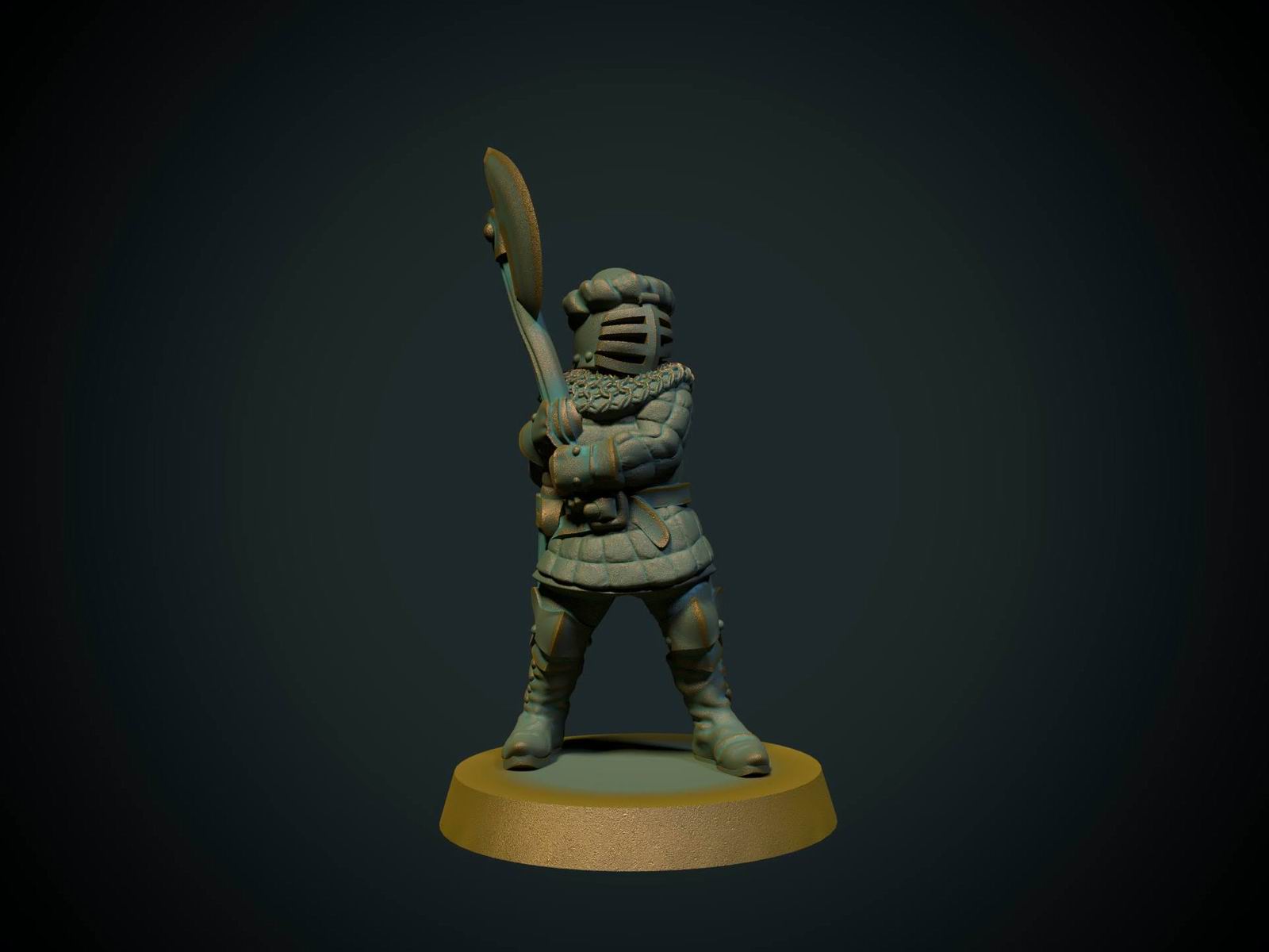 Knight Wolfrib Axe (Brite Minis)