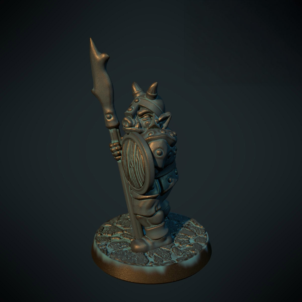 Pigface Orc Halberd (Brite Minis)