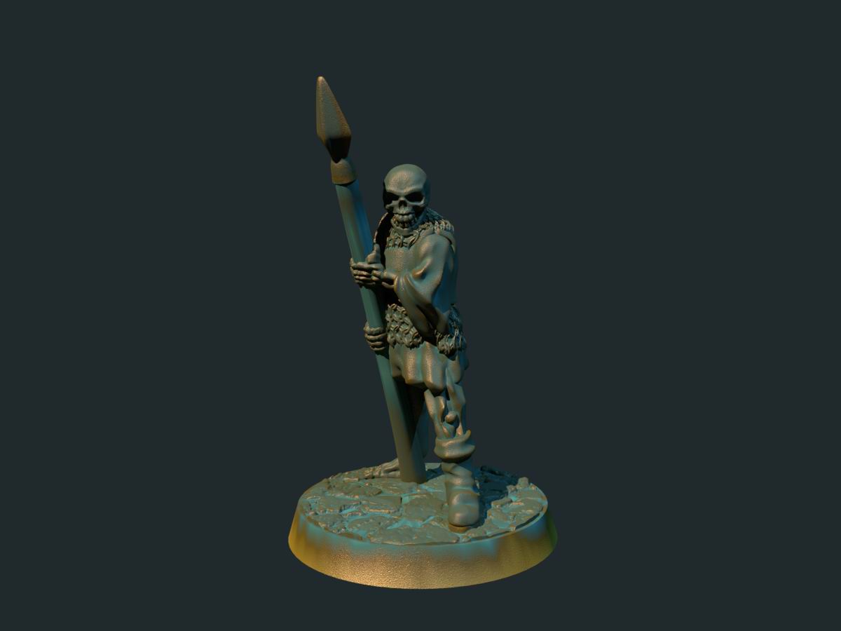 Skeleton Spear Armor (Brite Minis)