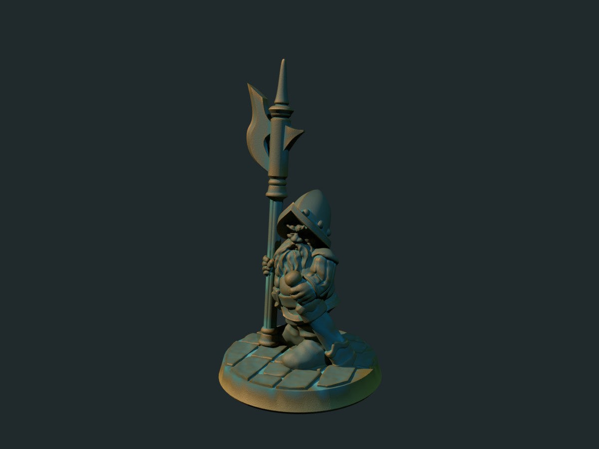 Dwarf Halberdier 01 (Brite Minis)