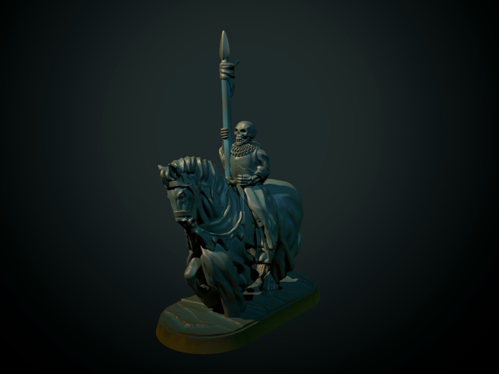 Horseman Skeleton Spear (Brite Minis)